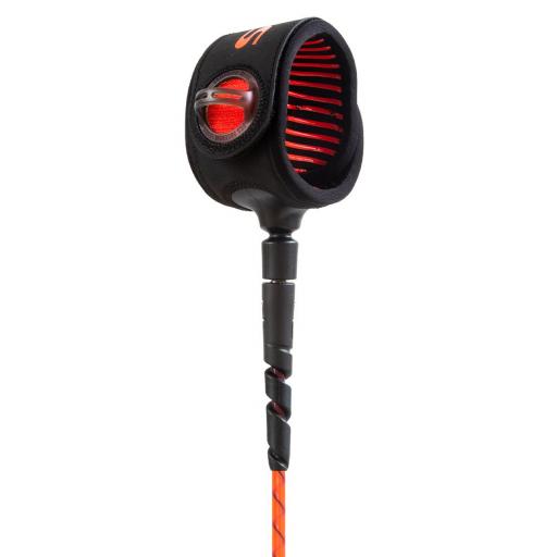 FCS Freedom Helix All Round Surfboard Leash 7ft - Red/Black
