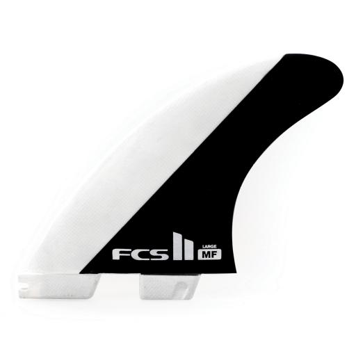 FCS II Mick Fanning Tri Fins - Black/White