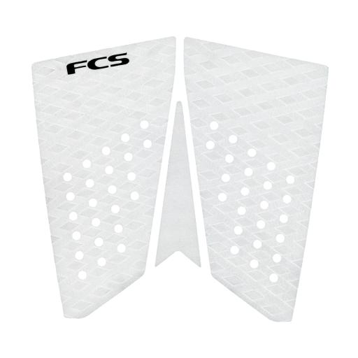 FCS T-3 Fish Surfboard Tail Pad - White
